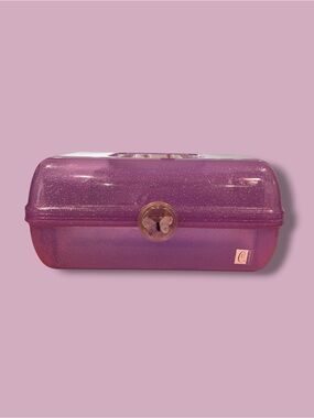 Vintage Style See-Through Sparkle Caboodles